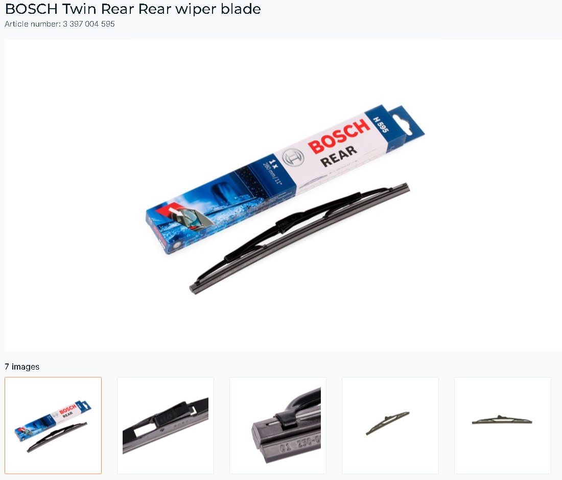 BOSCH WIPER BLADE 3397004595