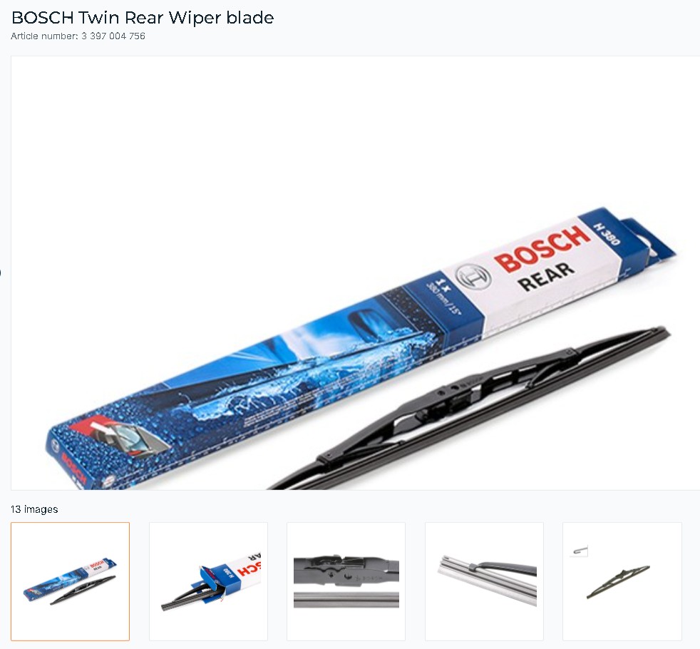 BOSCH WIPER BLADE 3397004756