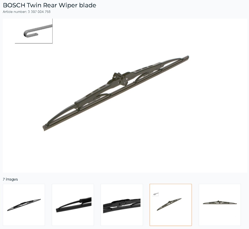 BOSCH WIPER BLADE 3397004758