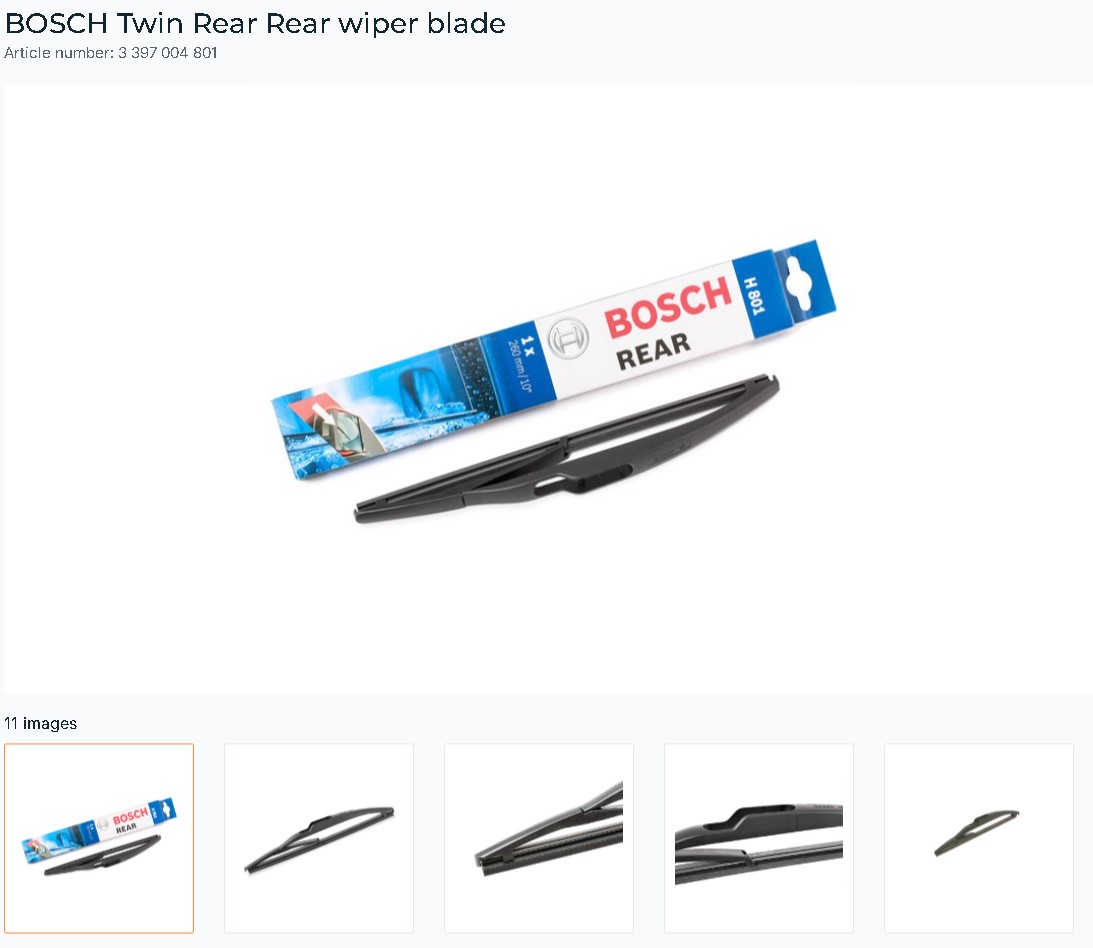 BOSCH WIPER BLADE 3397004801