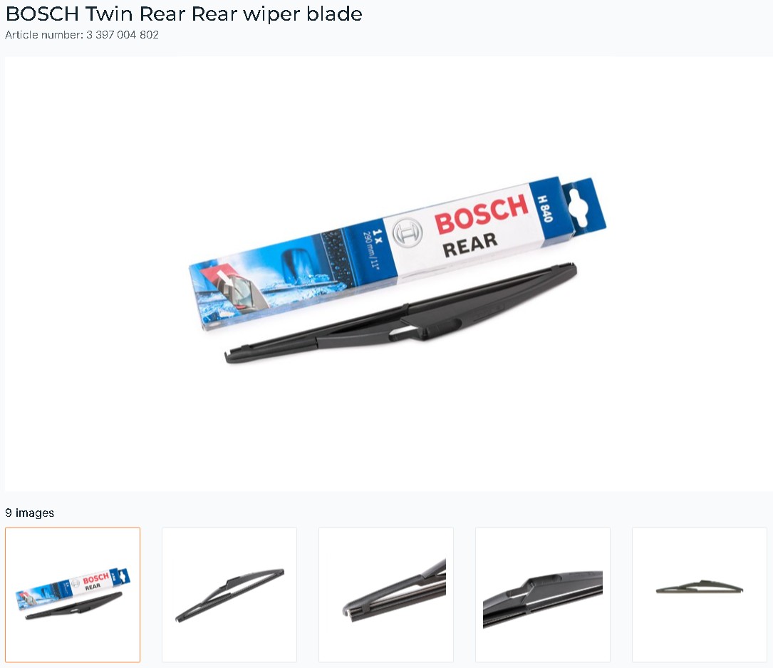 BOSCH WIPER BLADE 3397004802