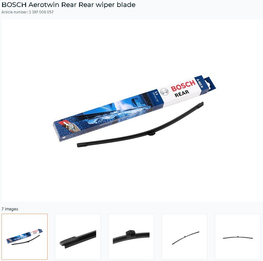 BOSCH WIPER BLADE 3397008057