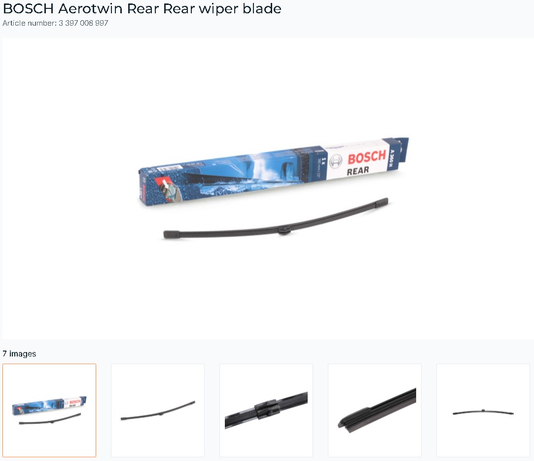 BOSCH WIPER BLADE 3397008997