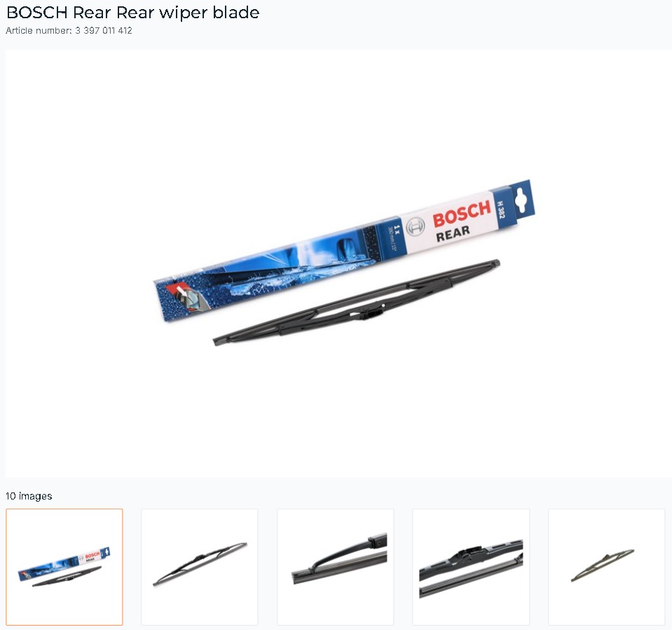 BOSCH WIPER BLADE 3397011412