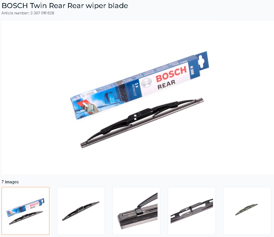 BOSCH WIPER BLADE 3397011628