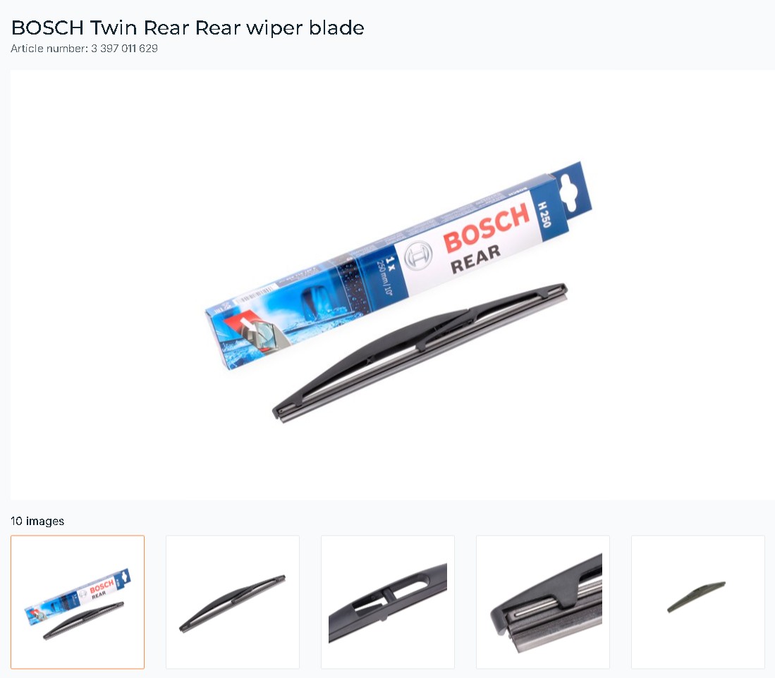 BOSCH WIPER BLADE 3397011629