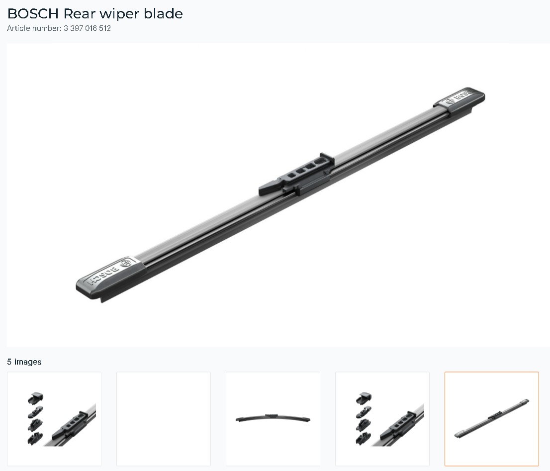 BOSCH WIPER BLADE 3397016512