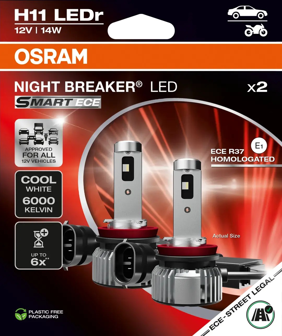 OSRAM GLOBE LED 64211DWBRT