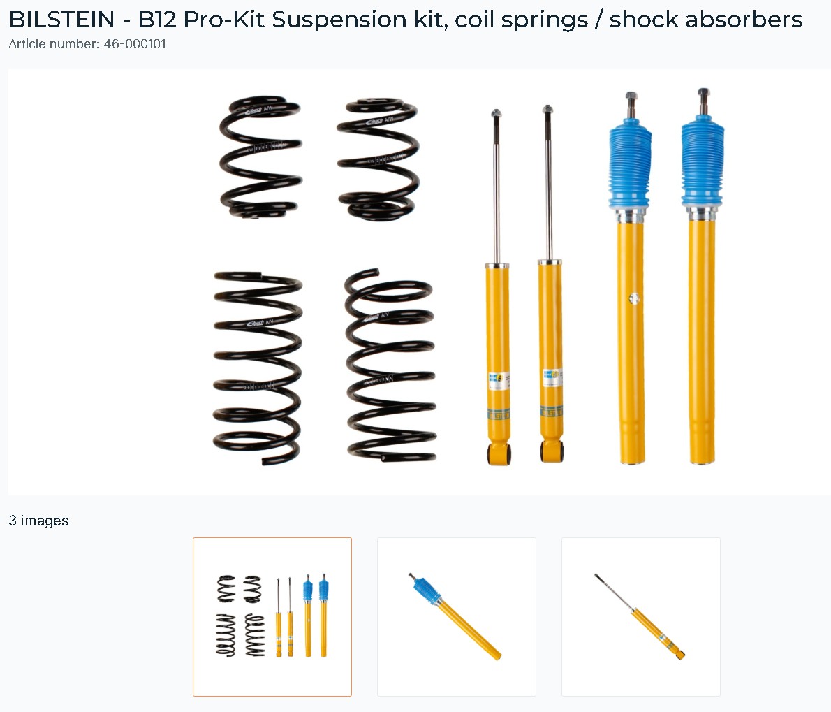 BILSTEIN BILSTEIN SUSPENSION KITS B46000101