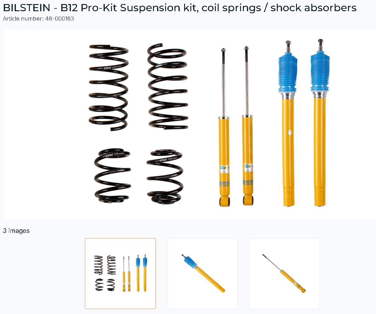 BILSTEIN BILSTEIN SUSPENSION KITS B46000163