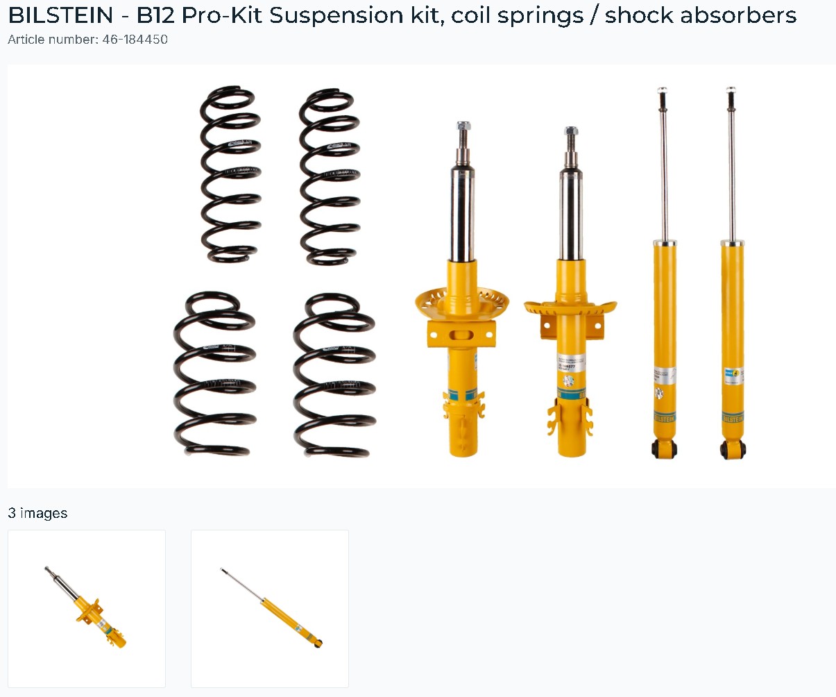 BILSTEIN BILSTEIN SUSPENSION KITS B46184450