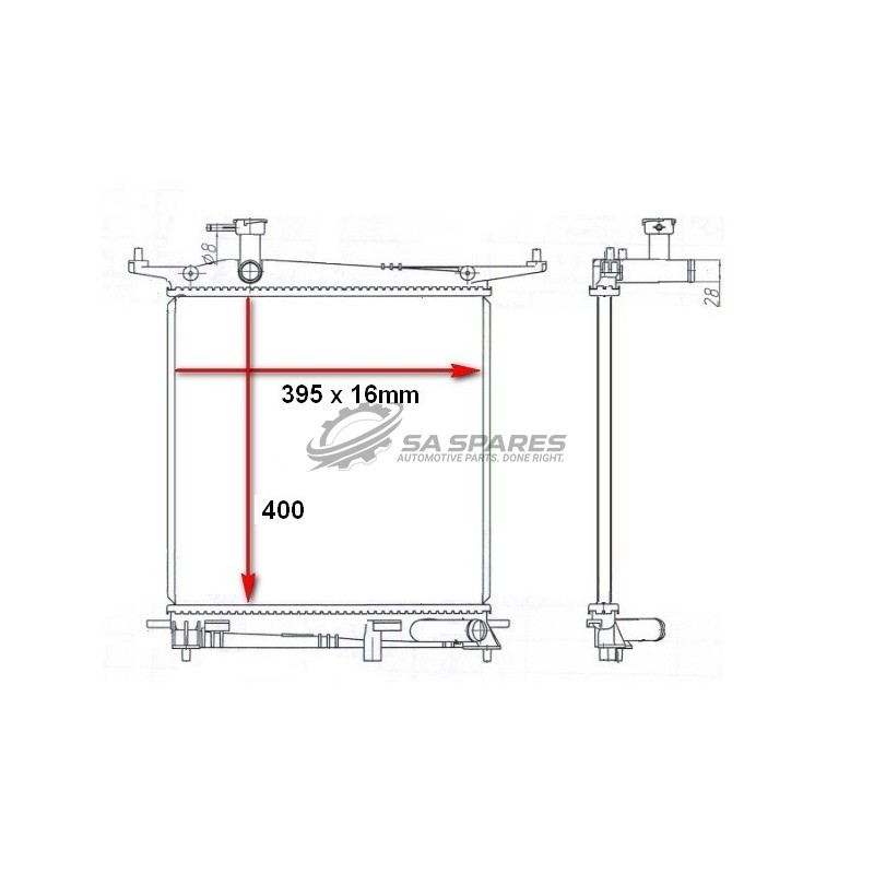 PLEXUS RADIATOR RDDN0010