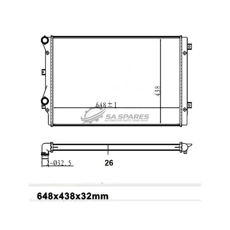 PLEXUS RADIATOR RDVW0043
