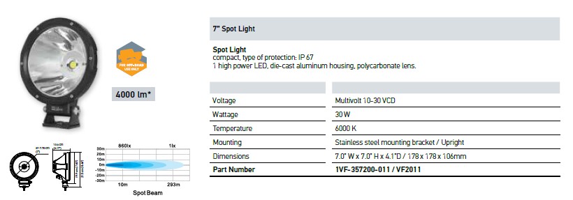 HELLA FOG/SPOT LAMP VF2011