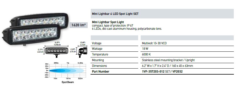 HELLA FOG/SPOT LAMP VF2032