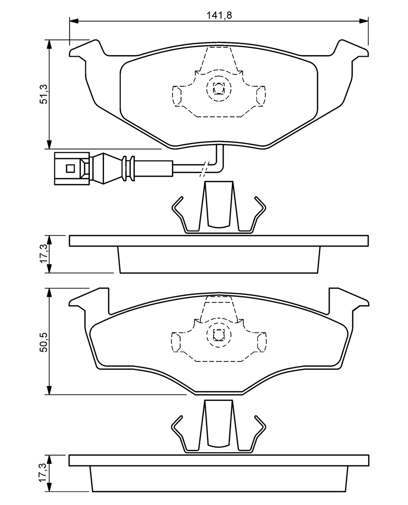 BOSCH BRAKE PAD 0986424723