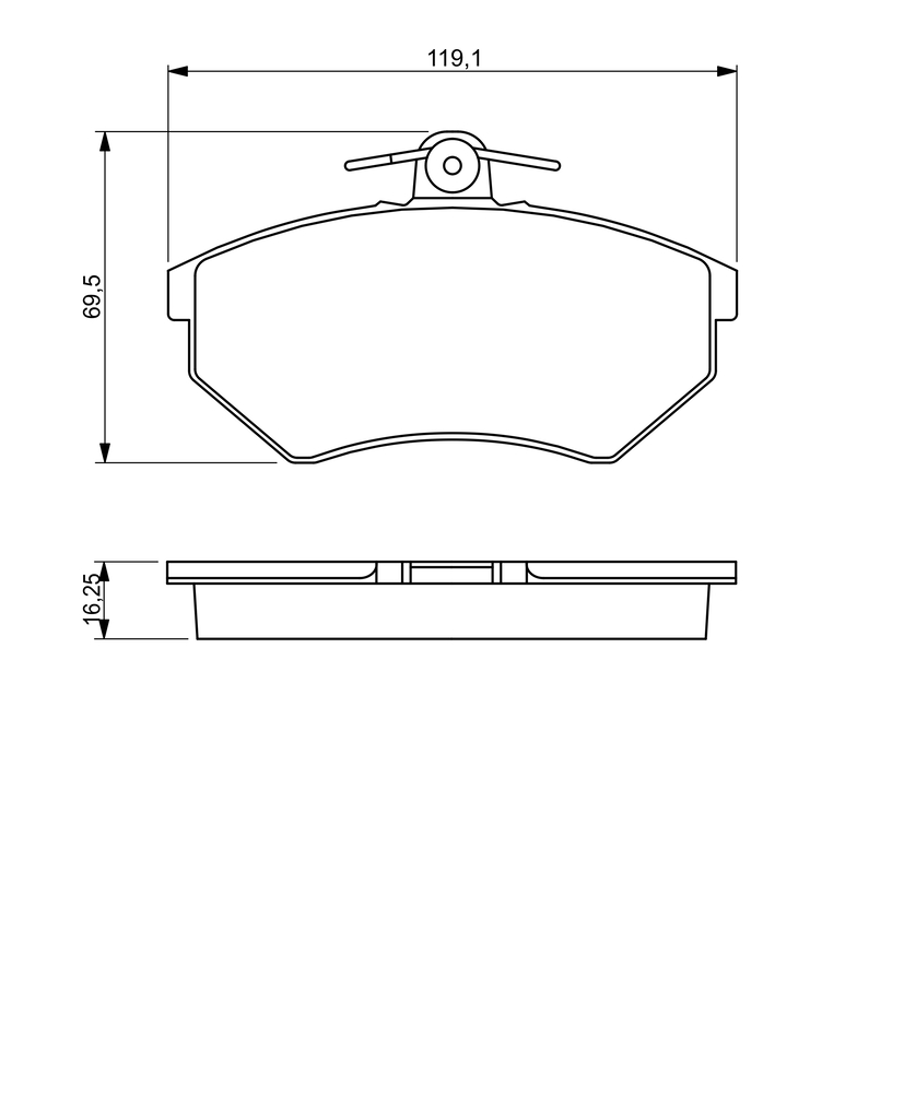 BOSCH BRAKE PAD 0986460943