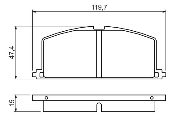 BOSCH BRAKE PAD 0986468701