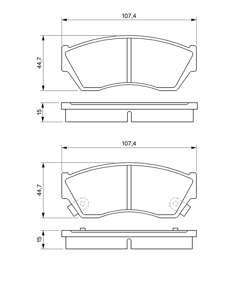 BOSCH BRAKE PAD 0986493340
