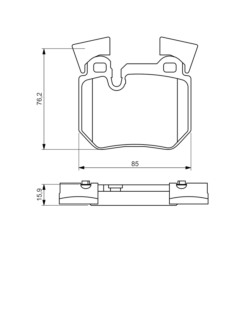 BOSCH BRAKE PAD 0986494421