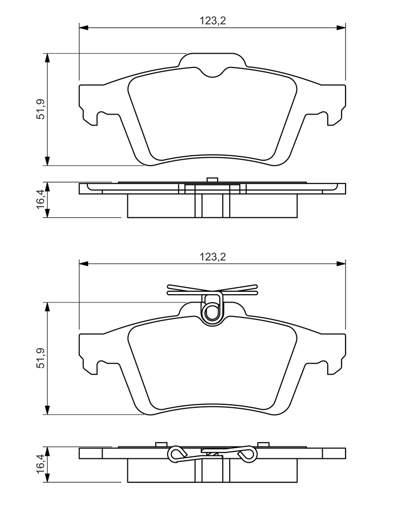 BOSCH BRAKE PAD 0986494528