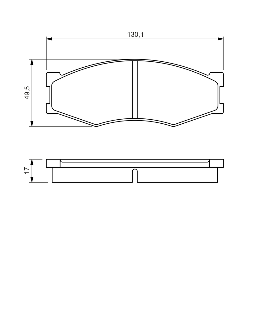 BOSCH BRAKE PAD 0986494541