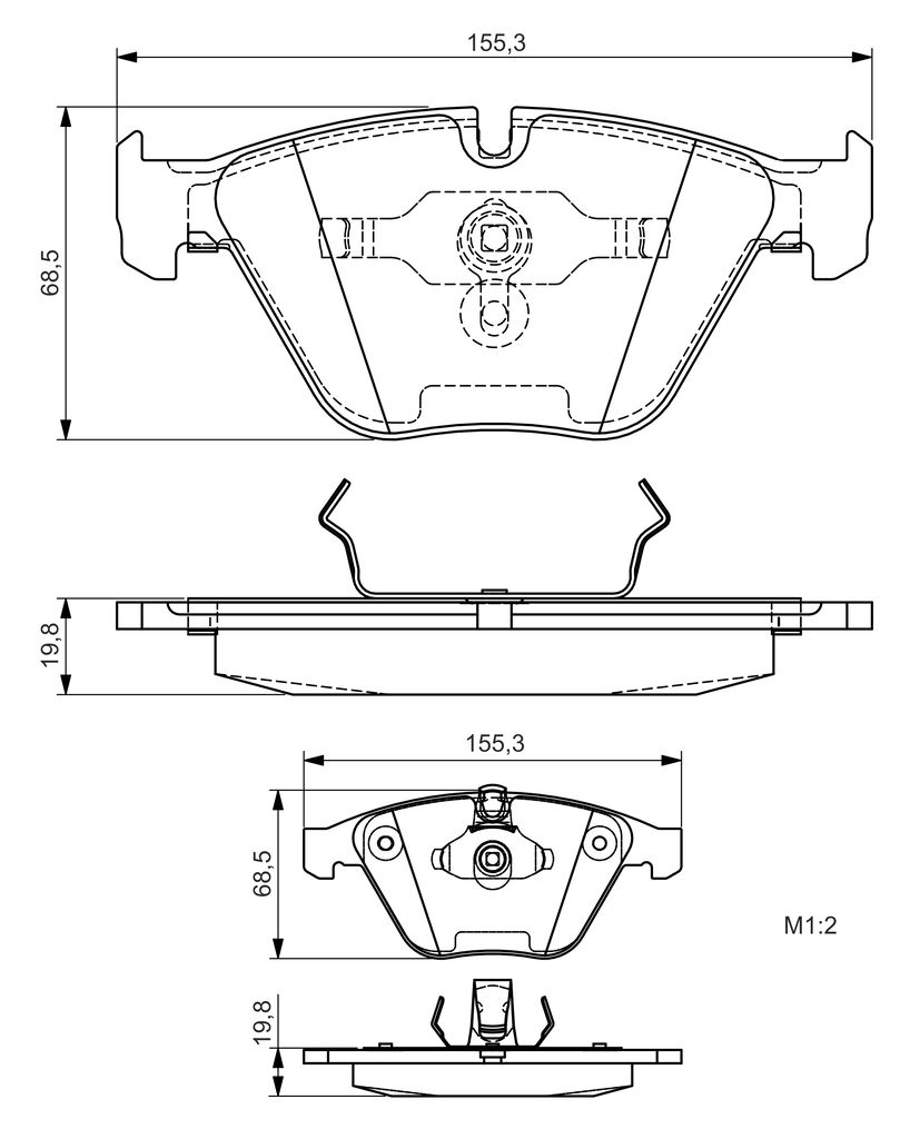 BOSCH BRAKE PAD 0986495082