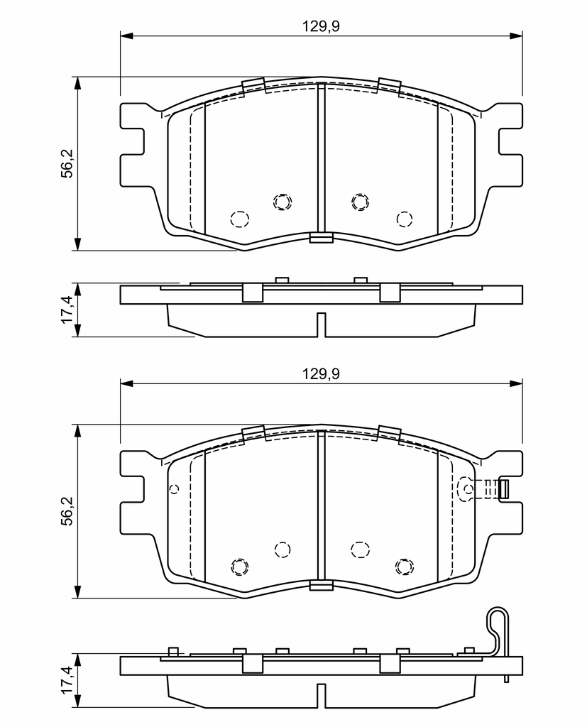 BOSCH BRAKE PAD 0986495240