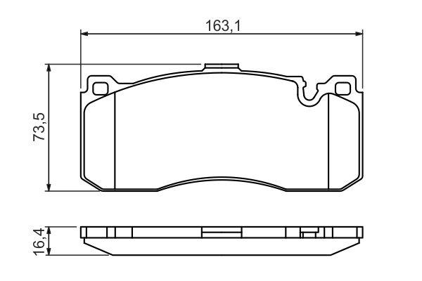 BOSCH BRAKE PAD 0986494428