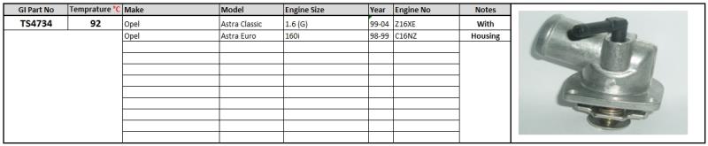 PLEXUS THERMOSTAT TS4734