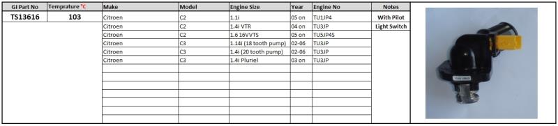 PLEXUS THERMOSTAT TS13616